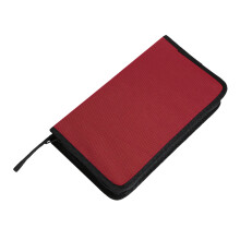Large 80 Disc Disc Holder With Durability Oxford Cloth Disc-Red