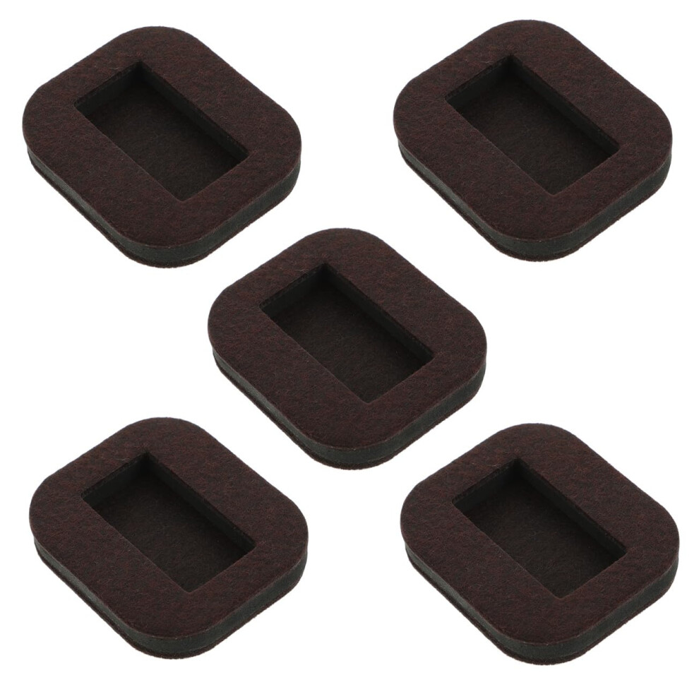 Furniture Caster Cups With Felt Pads, 5Pcs NonâSlip Bed Wheel Stoppers For Hardwood Floors 9351714613095