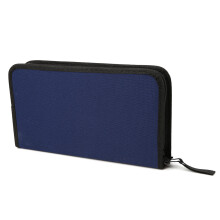 Boîte spacieuse d'organisateurs de conception de tissu-Bleu