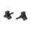 2Pcs Hand Tighten Screw Replacement Aluminum Thumb Screw-Black 6