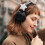 Black White Star Pattern Headband Earphone Decorative Cloth 6