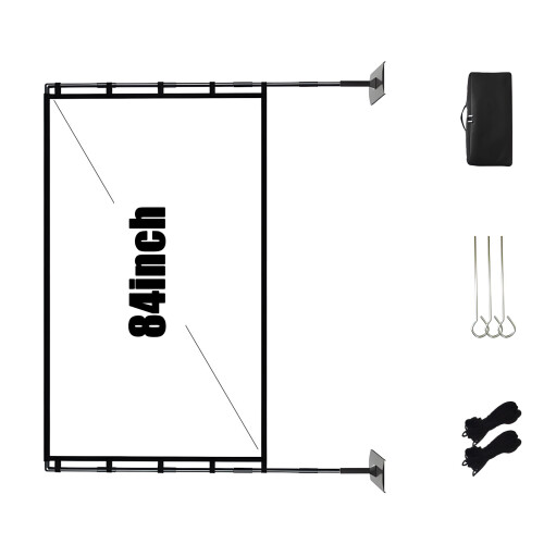 Quick Setups 16:9 Projector Screen With Reinforced-84 inch