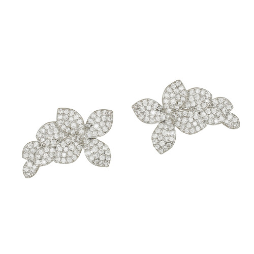 Boucles d'oreilles à la mode en forme de trèfle à quatre