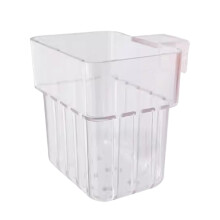 Transparent Aquarium Plant Holder with HangOnEdge Design for Fish Tank, SpaceSaving Planter Cup