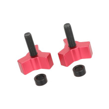 2 Stuks Hoge Sterkte Duimschroeven Aluminium Schroef-Rood