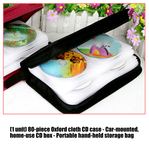 Compactly 80 Disc Case Organizers Constructed From-Black 1