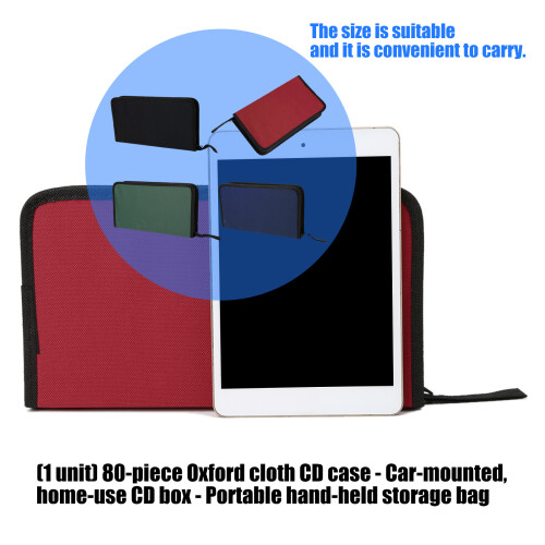 Compactly 80 Disc Case Organizers Constructed From-Black 2