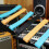 Heavy Duty Rubber Strap Speaker Handle Ideal For-Black 188mm 2