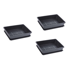 Seed Starter Kit with Pots and Trays for Tomatoes Peppers Eggplants, Reliable Drainage and Reusable Nursery Set