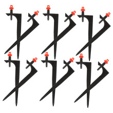 20pcs Garden Irrigation Sprinkler with Adjustable Misting Drip Nozzle and Spike Support