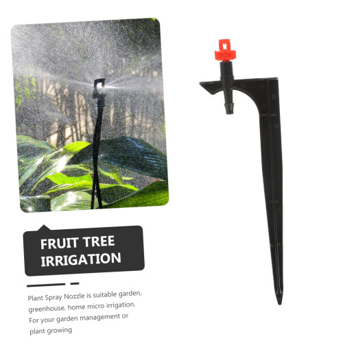 20pcs Garden Irrigation Sprinkler with Adjustable Misting Drip Nozzle and Spike Support 2