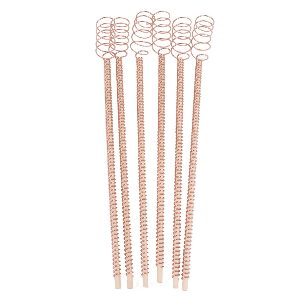Electroculture Antenna Stakes Copper Coil Wood Design for Enhanced Plant Growth Indoor Outdoor Gardening 6 Pack 11.5 Inch-image-OPC-PT6M58V-NEW