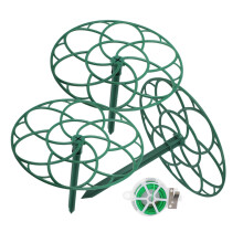 Plant Support Stakes for Peony and Sunflower, Metal Garden Trellis Cage, Vertical Flower Tower Stand