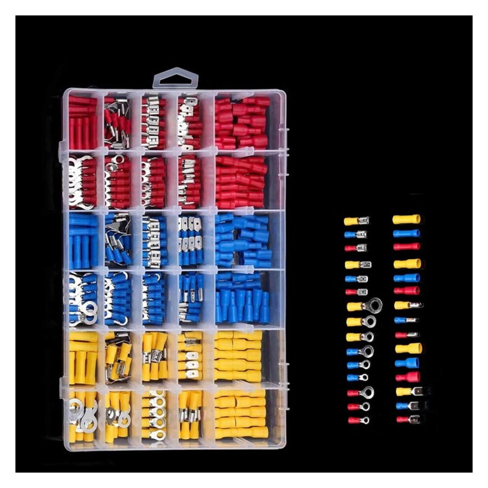 Insulated Crimp Terminal Kit 480Pcs, Colorcoded Wire Connector Assortment Set For Automotive 9073542136217