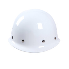Lightweight Construction Safety Helmet with ImpactResistant FRP Shell, Ventilated Hard Hat White