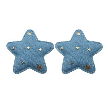 Trendy Denims Star Designs Headphone Embellishment Easy To