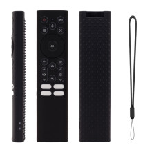 Dunne siliconen hoes voor ERF6A82 Televisie Remote Case-Zwart