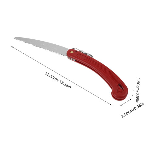 Folding Pruning Saw for Tree Branches with Hard Tooth Blade and Ergonomic Grip 1