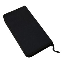 Grand support de disque de 80 disques avec support de coque-Noir