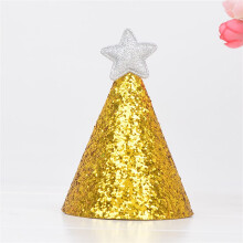 Shiny Gold Party Hat for Kids Silver Star Mini Design Birthday Party Hat PartyReady Style