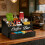 Multifunctional Coffee Bar Storage Box With Large-Black 2
