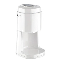 Ice Shaver Prevent Splash Snow Cone Machine Electric-White