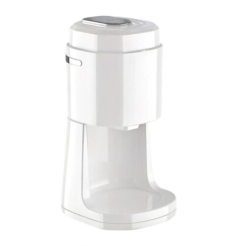 Ice Shaver Prevent Splash Snow Cone Machine Electric-White