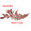 Artistic Shape Sewing Patches With Thread Detail For-rose red 4