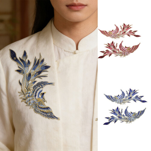 Artistic Shape Sewing Patches With Thread Detail For-royal blue 2