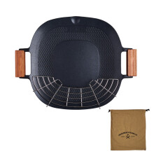 Antihaftbeschichtete Camping-Grillpfanne für BBQ und