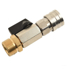 Pressure Washer Ball Valve 4500 PSI Stainless Steel M22 Quick Connect for Power Washer Hose