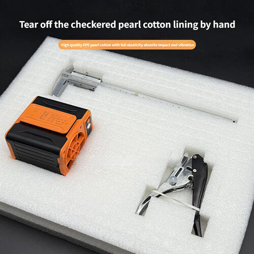 Black And White Shockproof Tearable Grid Tool Box Foam-40 white 2
