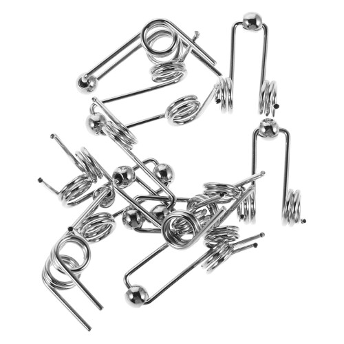 10Pcs Durable Silver Metal Springs Replacement for Curling Iron Tools