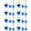 8Sets Blue Kit Durable Plastic Toy 10