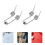 10Pcs Durable Silver Metal Springs Replacement for Curling Iron Tools 5