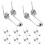 10Pcs Durable Silver Metal Springs Replacement for Curling Iron Tools 6