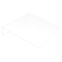 Ergonomic Inclined Acrylic Painting Palette Board with Thumb Hole and Clear Durable Support