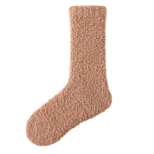 3 Pairs Womens Thermal Socks Coral Fleece Mid Calf Warm Fuzzy Socks Soft Breathable Everyday Wear