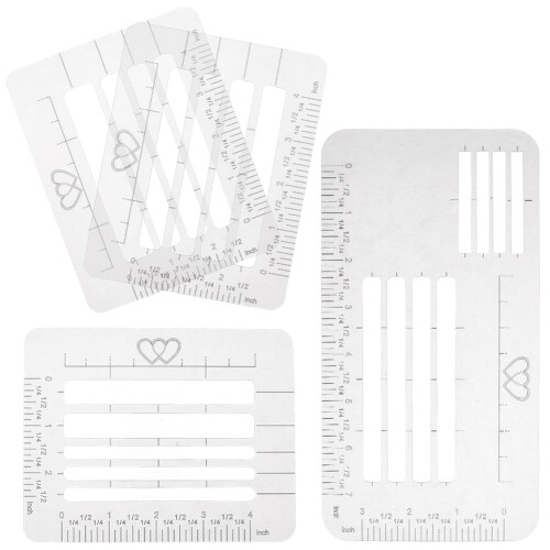 Envelope Addressing Template Set, 4 Styles Lettering Guide Stencils for  Line Alignment and Calligraphy