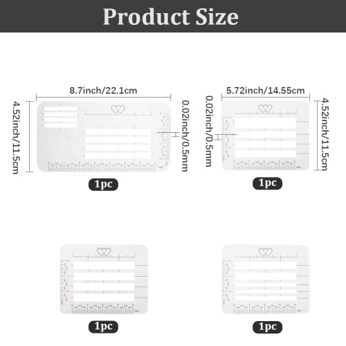 Envelope Addressing Template Set, 4 Styles Lettering Guide Stencils for  Line Alignment and Calligraphy 1