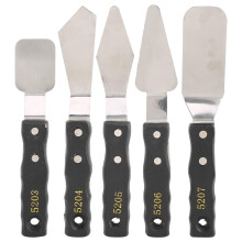 Palette Knives Set Stainless Steel Artist Palette Knife with Ergonomic Wood Handle for Mixing and Spreading
