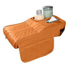 Universele antislip auto-armsteun met 2 bekerhouders en-Geel