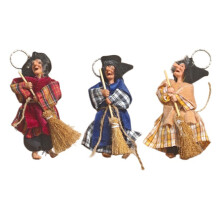 1/2/3pcs Handgemaakte Heks Pop Sleutelhanger Uniek-3 willekeurig