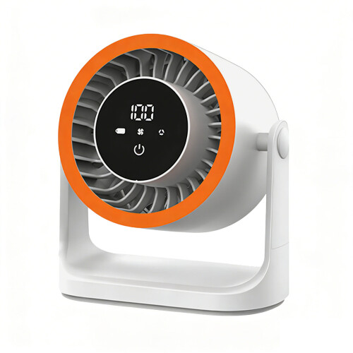 Digitale display met 100 snelheden Stille tafelventilator-Wit