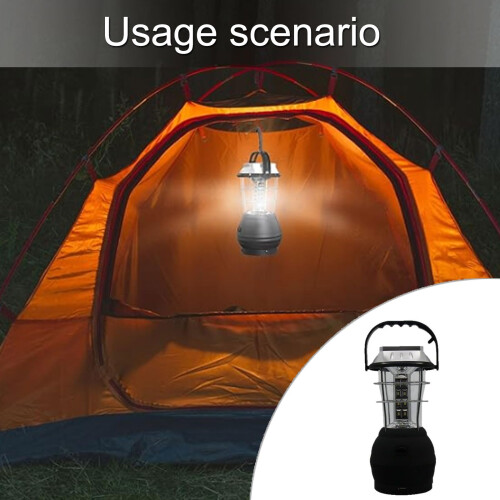 Solar Emergency Torch Rechargeable Solar Flashlight Waterproof Camping Light with Dual Charging Modes 1