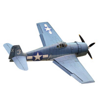 1/32 Scale F6F Hellcat Paper Model Kit F6F3 Aircraft DIY Military Model with Accurate Detailing