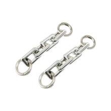 2 Stück 11,6 cm lange PVC-Geldbörsen-Verlängerungskette-Silber