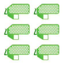 Adjustable Refrigerator Organizers Dividers for Kitchen-Green