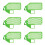 Adjustable Refrigerator Organizers Dividers for Kitchen-Green 1