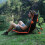 Leichter Campingsitz mit Metallrahmen und-Hellgrau 4